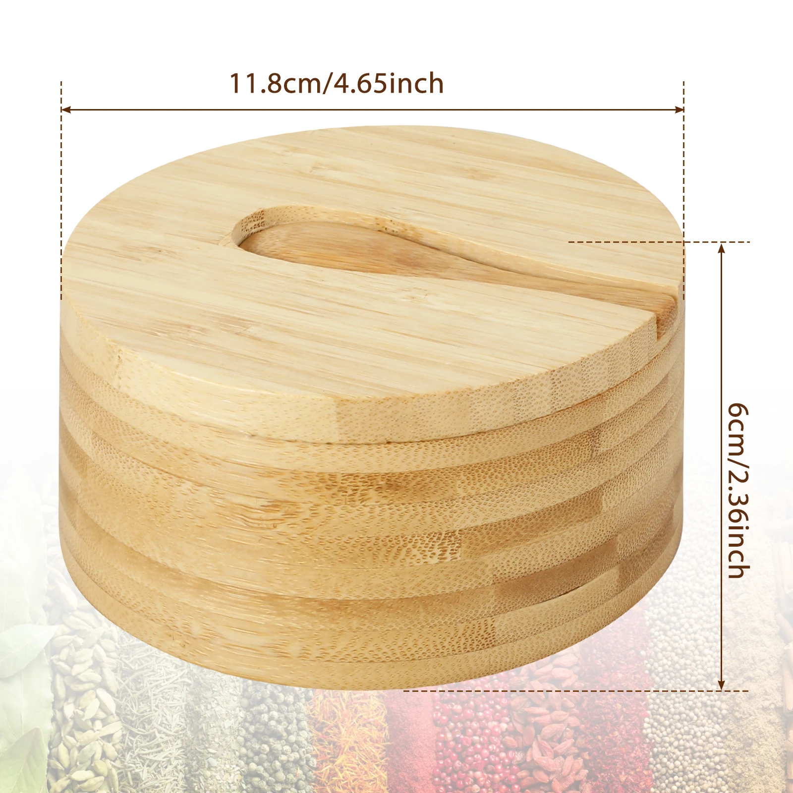 מלח ופלפל קערות במבוק תיבת מלח פלפל במבוק עם מכסה 2 תאים מיכל תיבול רב תכליתי עבור תבלינים