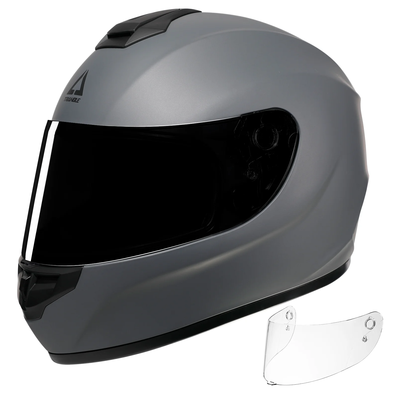 

Unisex Full Face Motorcycle Helmet Moto Helmets for Men Women with Extra Clear Visor DOT Approved Cascos Moto TRIANGLE