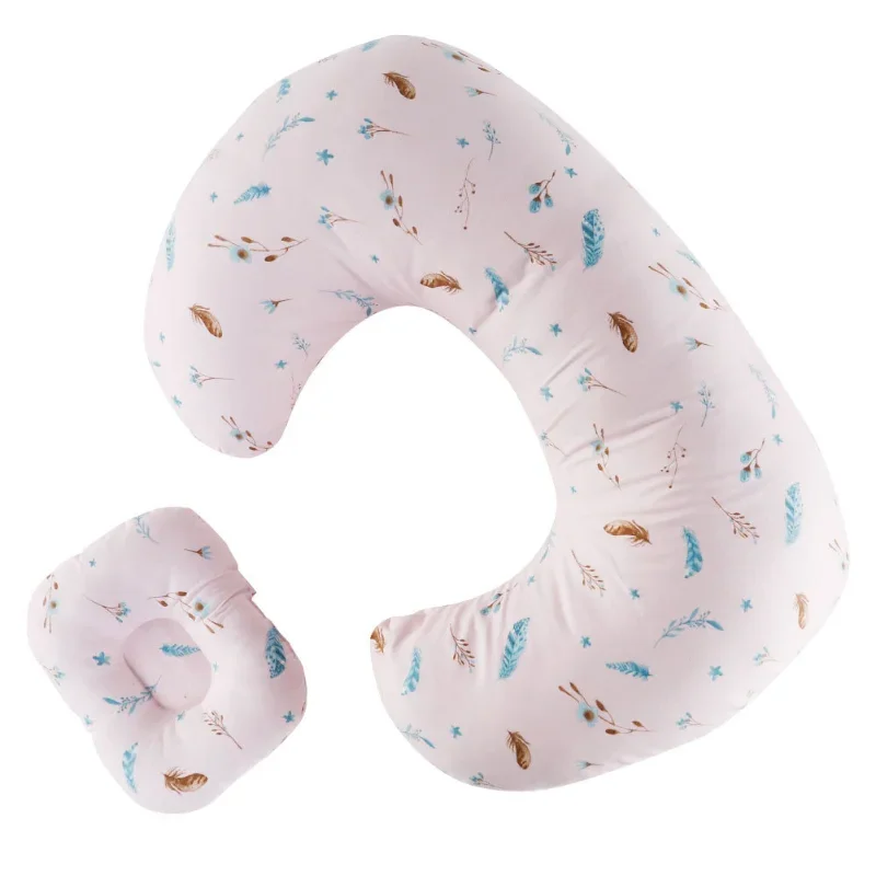 nursing pillow Multifunctional U-shaped Pillow Velvet Cotton Printed Sets Nursing Pillow Breastfeeding Comfortable Waist Support Pillowcase
