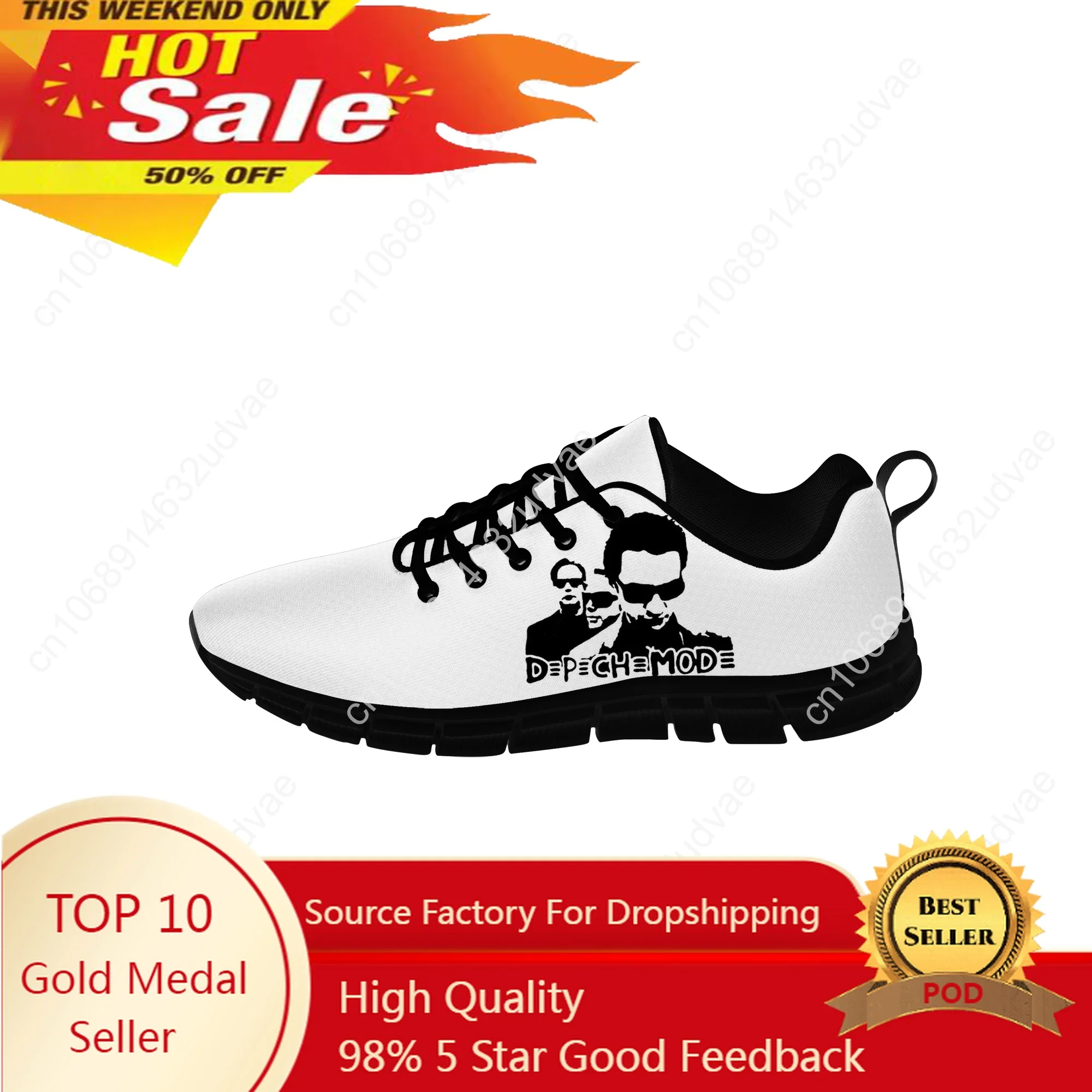 

Depeche Band Low Top Sneakers Mode Mens Womens Teenager Casual Cloth Shoes DM Running Shoes 3D Printed Lightweight Shoe