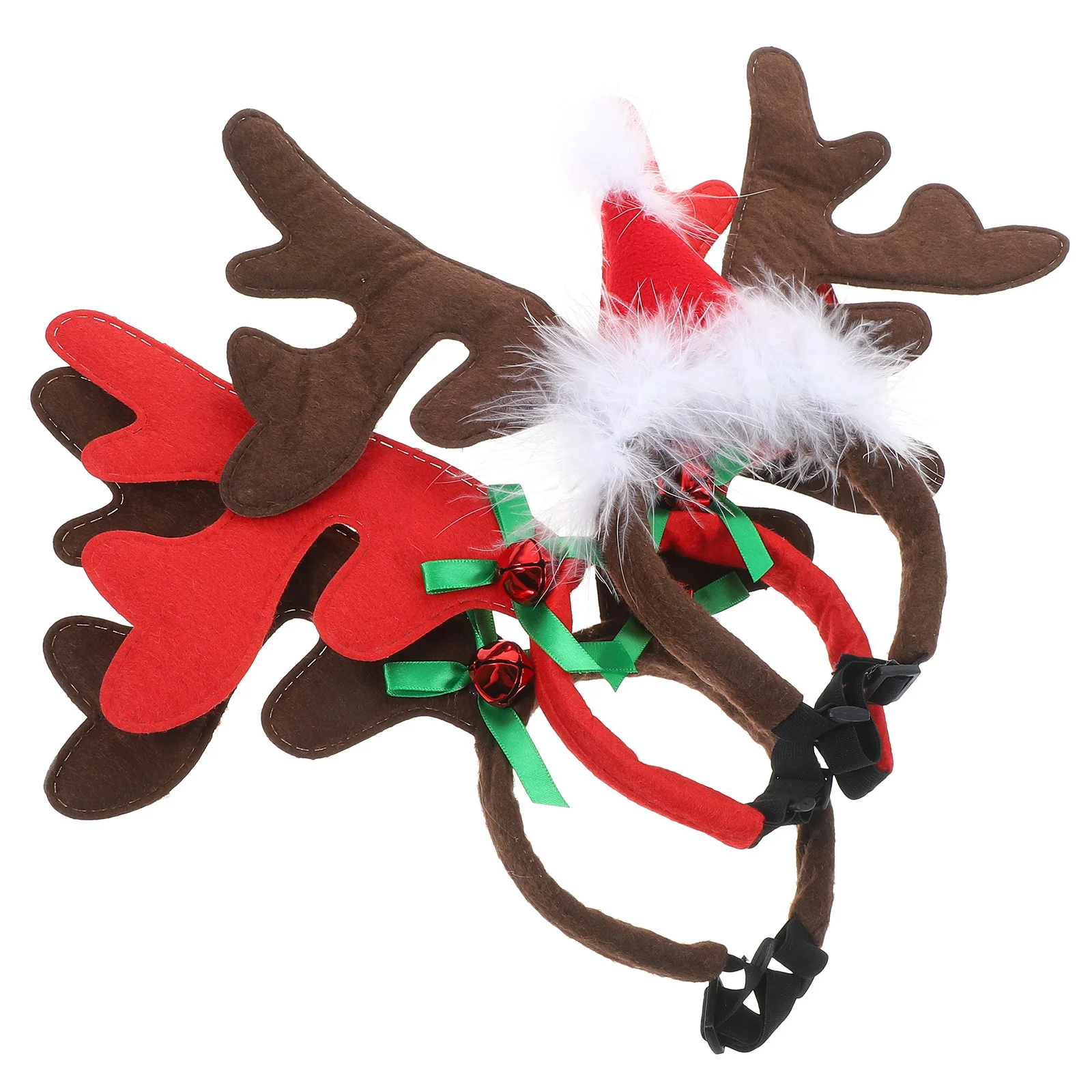 

3 Pcs Elk Antler Headband Party Supplies Antlers Dog Deer Horns Velvet Pet Hair Hoops Christmas Costume