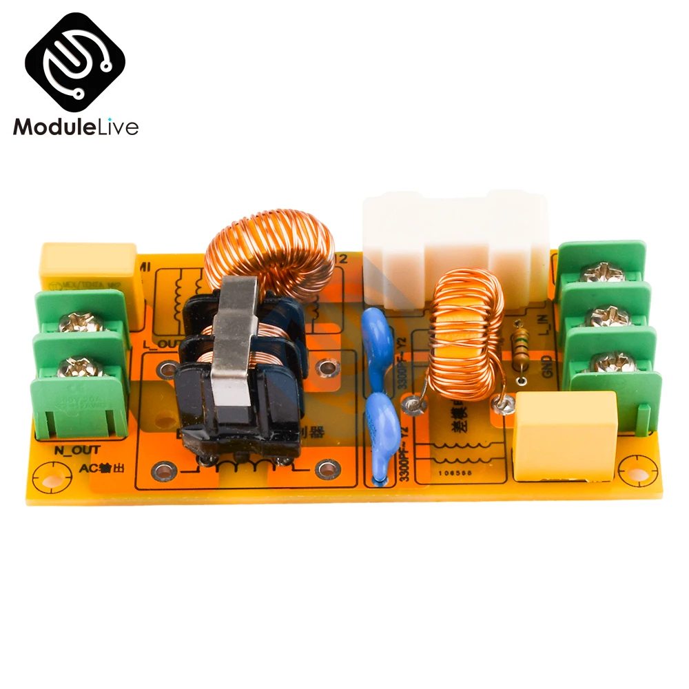 2A 4A 10A 20A DC LC Filtro EMI Filtro di interferenze elettromagnetiche EMC FCC Filtraggio di potenza ad alta frequenza per 12V 24V CAR PCB - Image 3