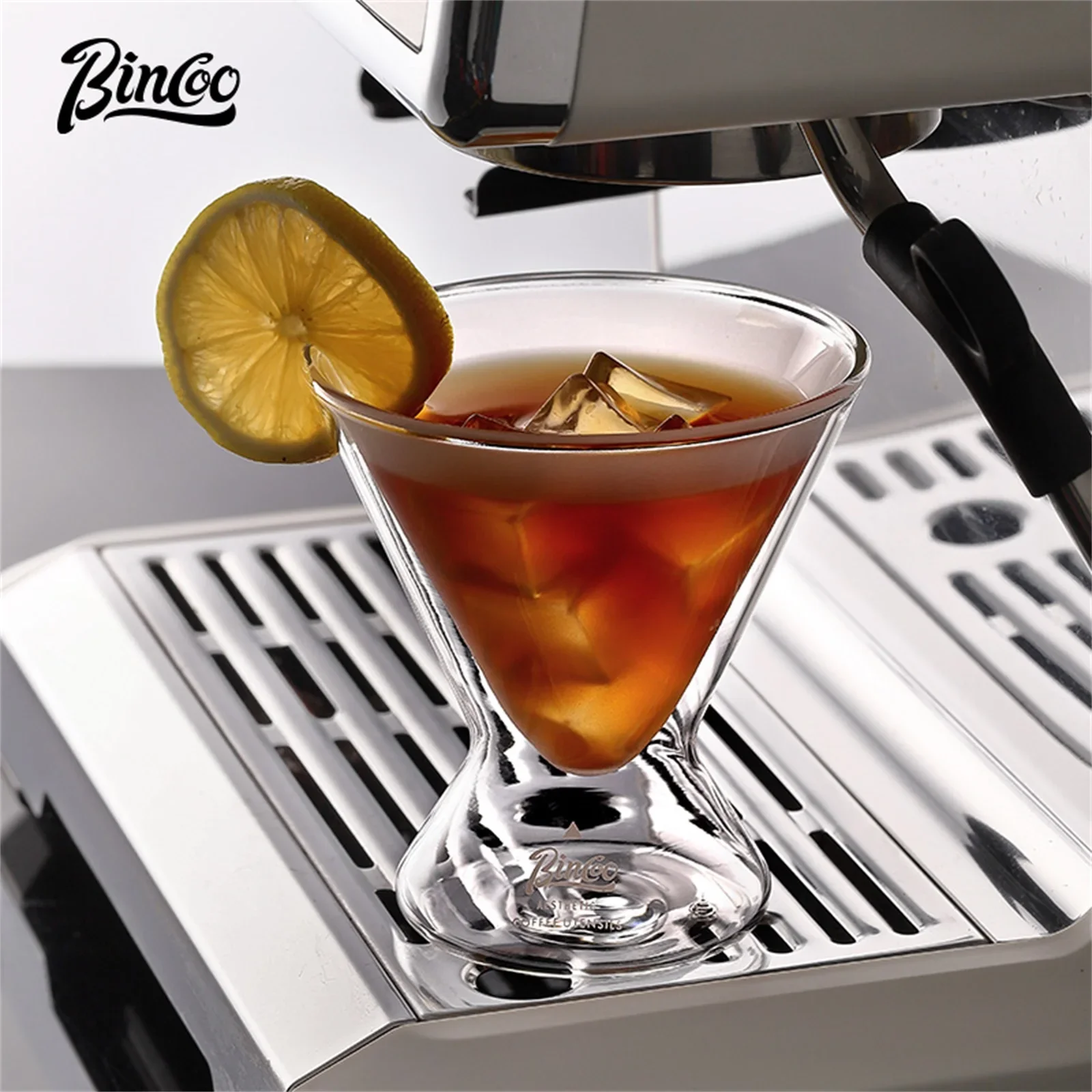 كوب قهوة زجاج مزدوج بينكو