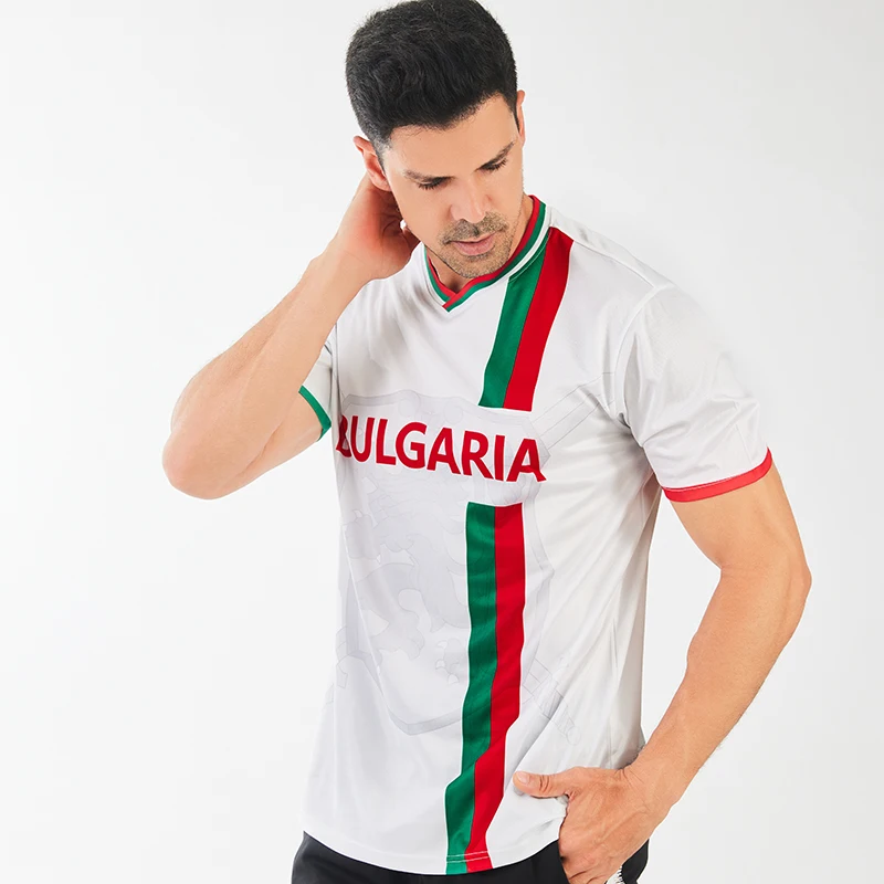 2024 new bulgarian football jersey, cheering bulgarian fans shirt, breathable and quick drying soccer uniform 2024 New Bulgarian football jersey, cheering Bulgarian fans shirt, breathable and quick drying soccer uniform 3