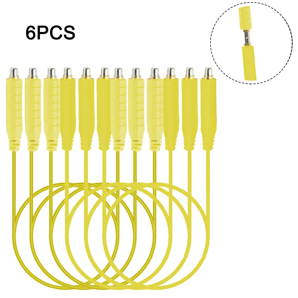 

6pcs Magnetic Test Leads Silicon E Soft Flexible Jumper Test Wires 30VAC 5A 3.3ft HVAC Wire For Thermostats Controls Boards