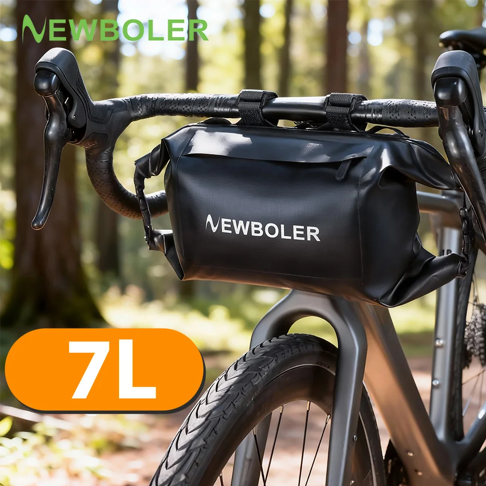 NEWBOLER Bike Front Bag Large Capacity Storage Waterproof Multi-function Riding Bag Bicycle Handlebar Bag Gravel Bicycle Bag