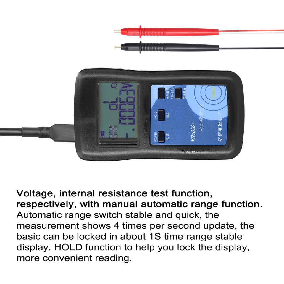 Yr1035 Interne Weerstand Tester Hoge Nauwkeurigheid Lithium Batterij Weerstand Tester Kit Test Range 20m Ohm 200 Ohm Yr1035 Interne Weerstand Tester Hoge Nauwkeurigheid Lithium Batterij Weerstand Tester Kit Test Range 20m Ohm 200 Ohm