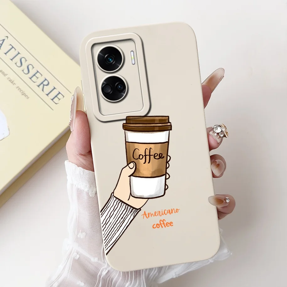 Shockproof Soft Liquid Silicone Phone Case with Popular Flower Design