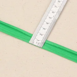 Metallic Gold and Silver Polyester Bias Tape with Cord - 15mm Width for DIY Crafts and Hemming (Emerald green)