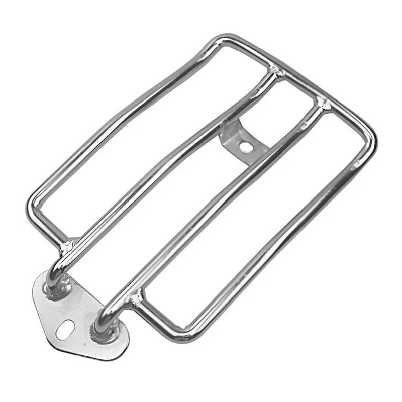 Motorcycle Chrome Black Rear Fender Luggage Rack Support Shelf Solo Seat For Harley XL Sportsters Iron 48 883 XL1200 2004-