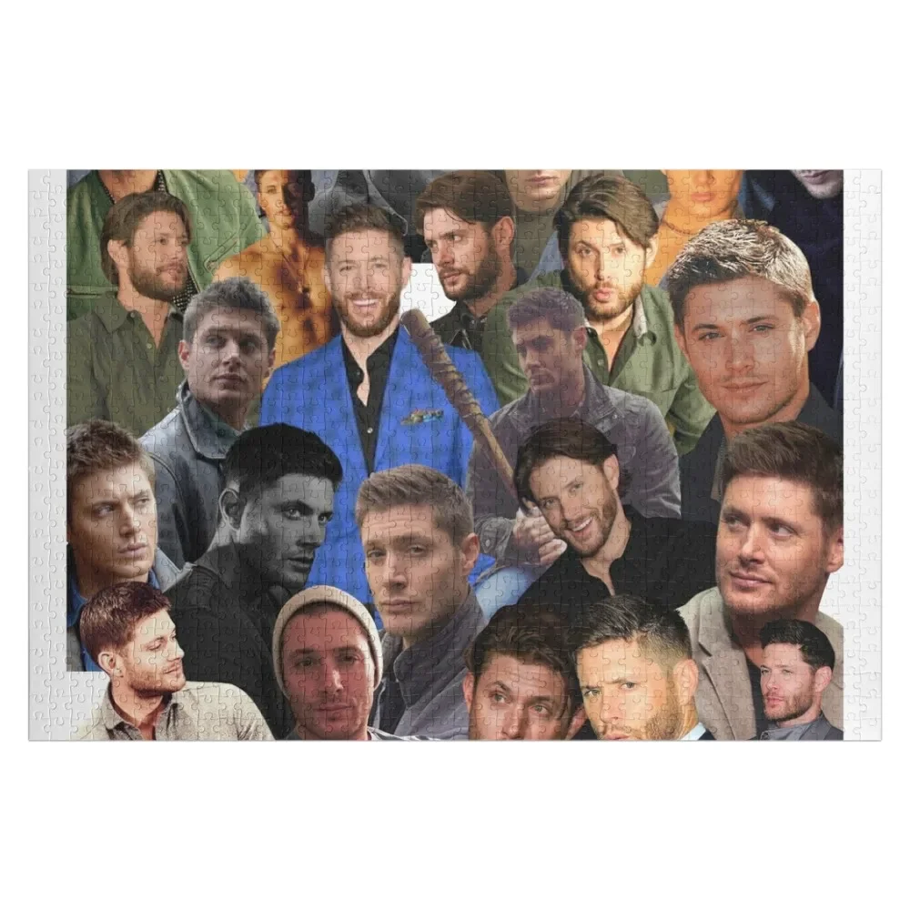 Jensen Ackles photo collage Jigsaw Puzzle Scale Motors Personalized Gift Married Puzzle jensen berg re кресло