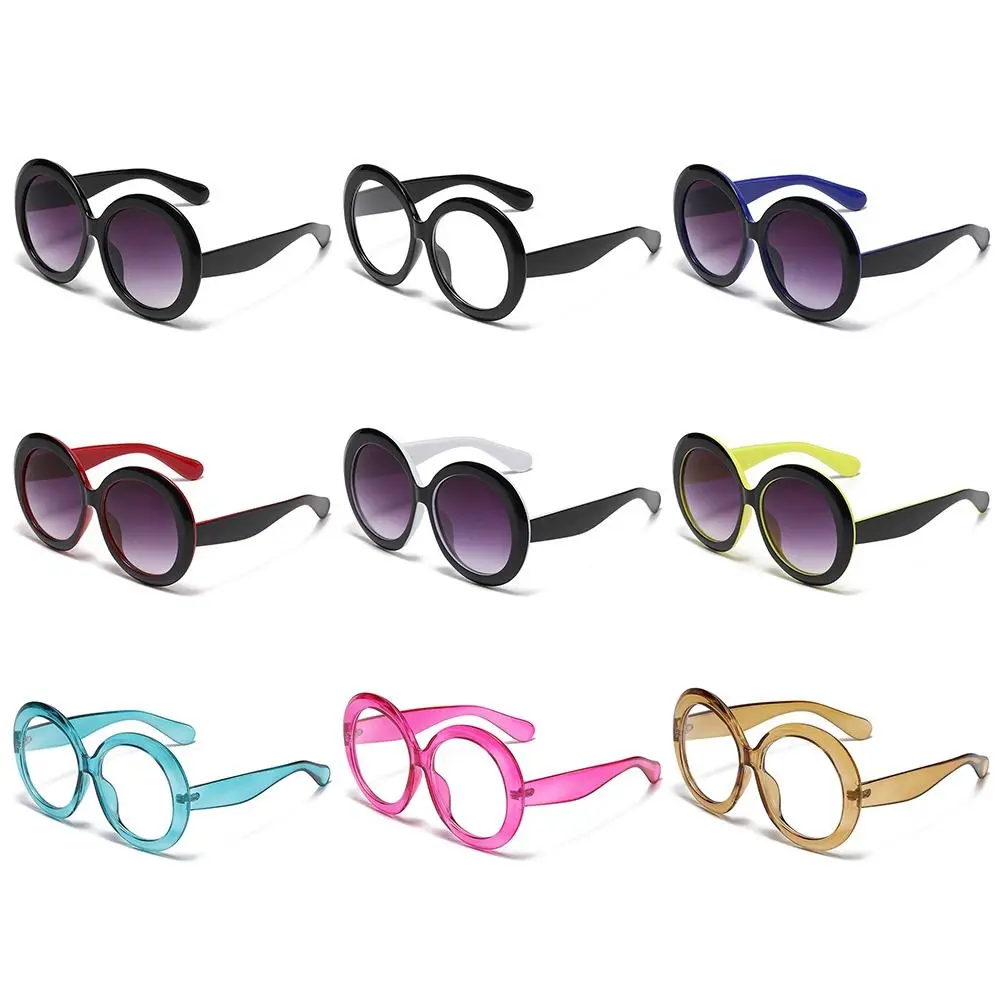 

Trendy Gradient Round Oversized Goggle Women Sunglasses Sun Glasses Shades