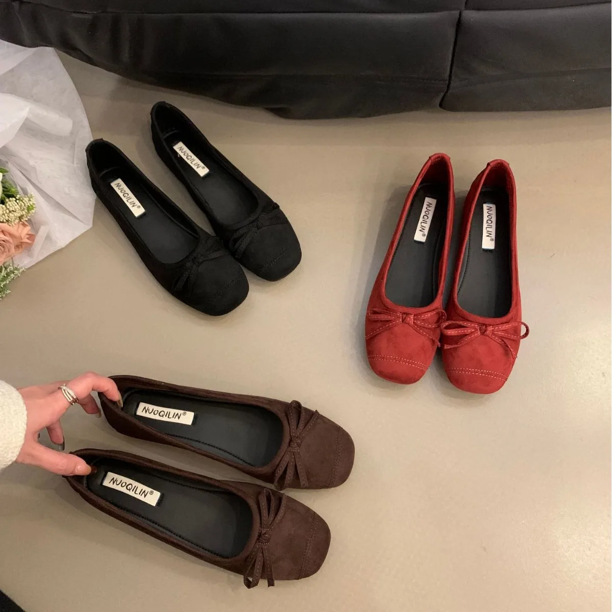 

Summer Shoes Ladies Round Toe Shallow Mouth Ballerinas Woman 2024 Female Footwear Bow-Knot Casual Sneaker New Ballet Dress On He