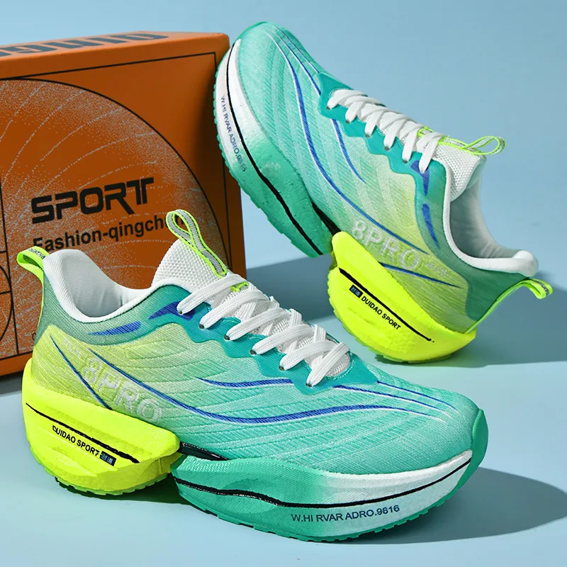 NEW 2025 Marathon Air Cushion Men Sports Running Shoes Breathable Lightweight Women's Comfortable Athletic Nonskid Sneakers - Image 3