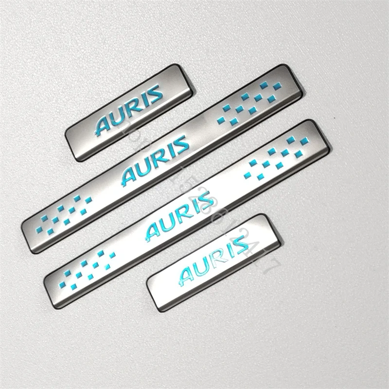 for Toyota Auris E150 E180 2010~ stainless steel Door sill scuff plates thresholds protector car Accessories Welcome Pedal car accessories