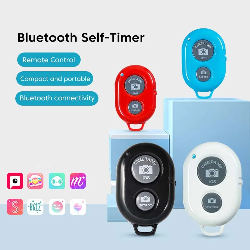 Mini Bluetooth Remote Control Button Wireless Bluetooth Camera Shutter Remote Shutter Release Button Selfie Remote For iPhone