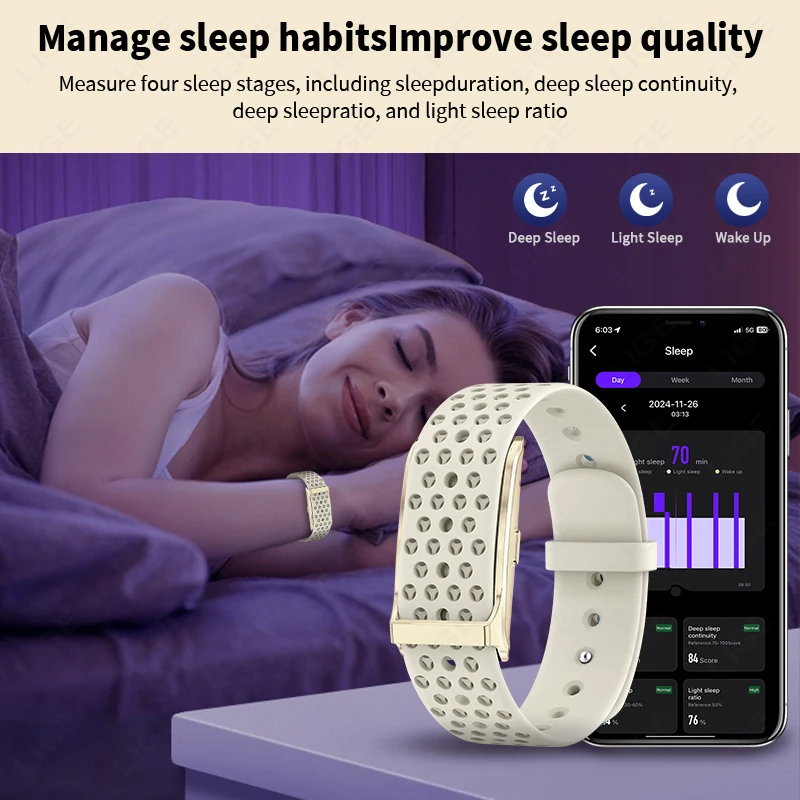 LIGE Smart Watch Women Men Fitness Bracelet Sport Band Heart Rate Blood Pressure Sleep Monitor Health Smartwatch for Android iOS