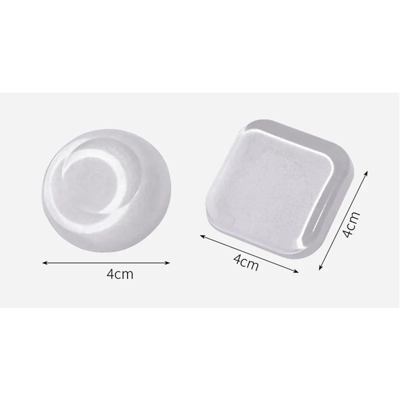 Door Stopper 6pcs Silicone Stickers Handle Bumpers Adhesive Mute Anti-Shock Pad