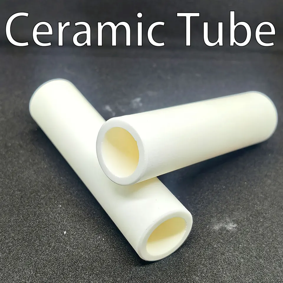 Tube En Céramique 99% Alumine 100mm - Pour Protection Thermocouple, Diamètre Intérieur/extérieur Variable