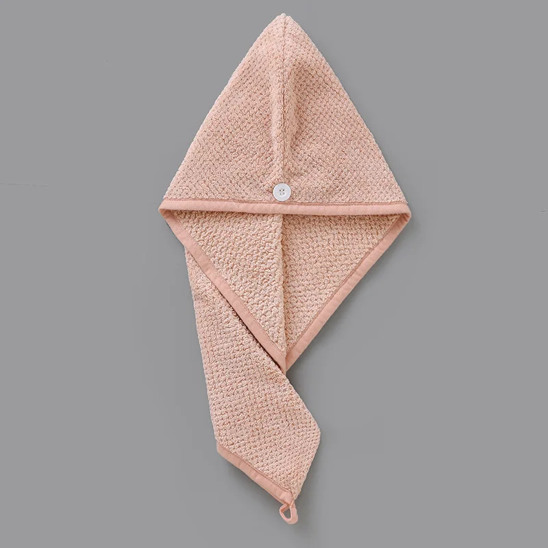 Hair towel pineapple dry hair cap female microfiber absorbent thickened shower cap quick-drying coral fleece scarf
