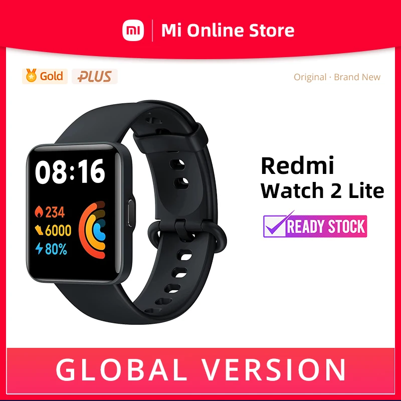 Xiaomi Redmi Watch 2 Lite, 100+ Fitness Modes, 1.55 Colorful Touch  Display, 5 ATM Water Resistance, SPO₂ Measurement, 24-Hour Heart Rate  Tracking