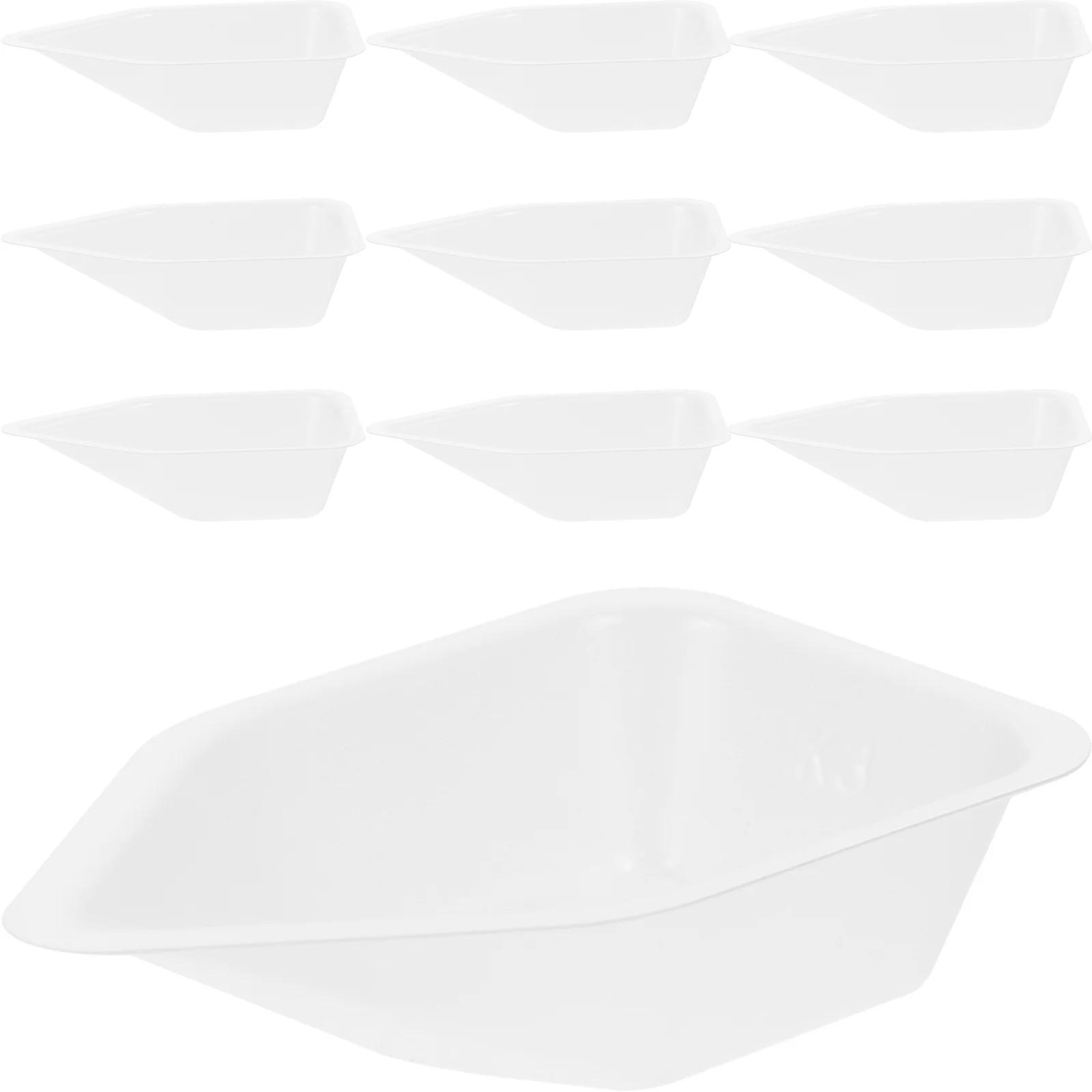 

10 Pcs Weighing Plates For Powder Weighing Ship Reusable Dishes Tray Powder Plates Plastic Boats Laboratory