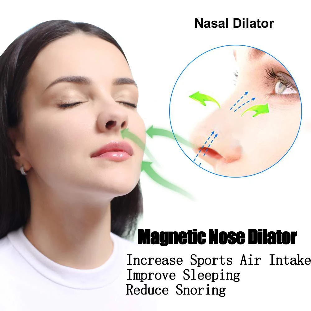 Sports Magnetic Nasal Strips for Air Intake and Snoring Reduction