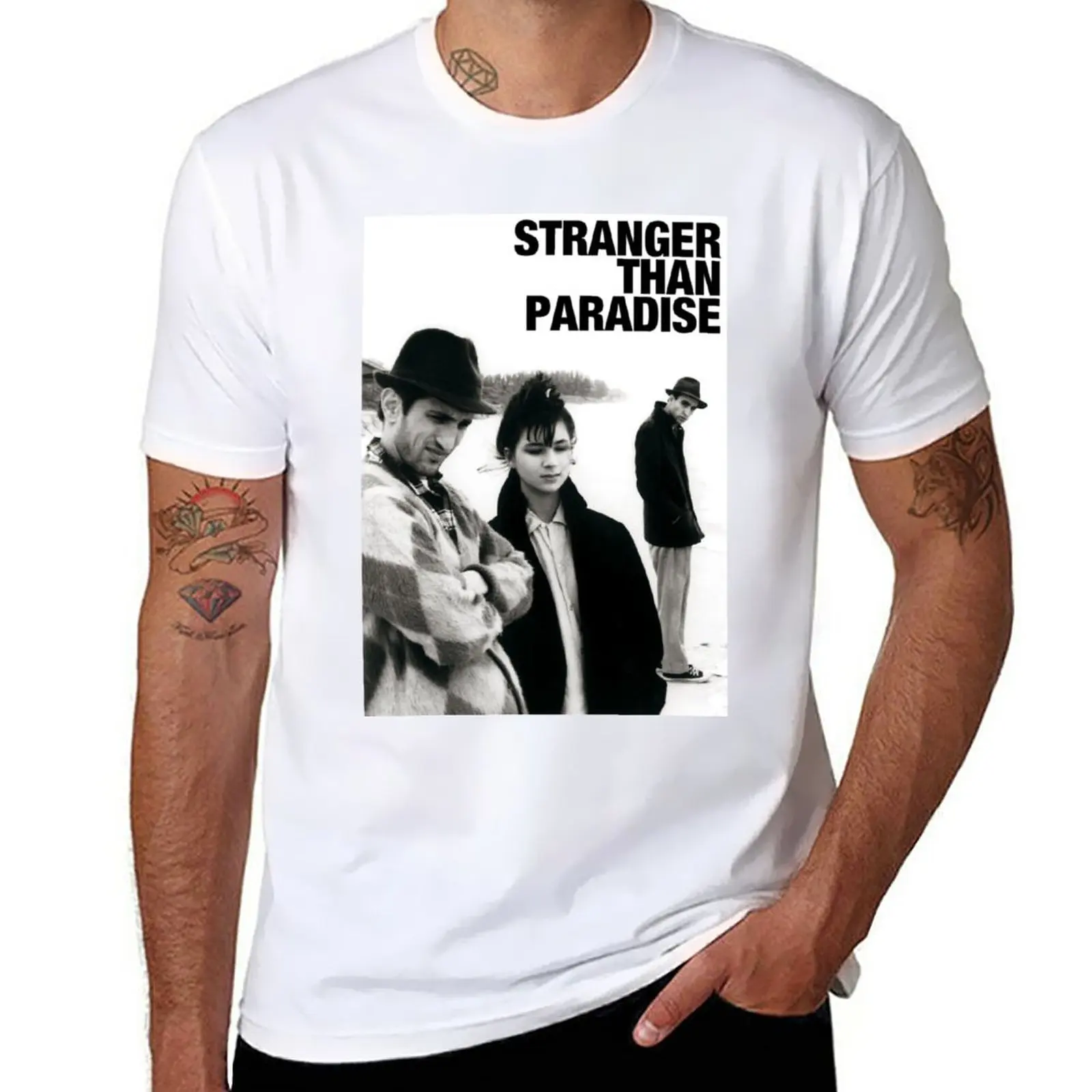 New Stranger Than Paradise T-Shirt Magliette Vuote A Maniche Corte Magliette Slim Fit Per Uomo