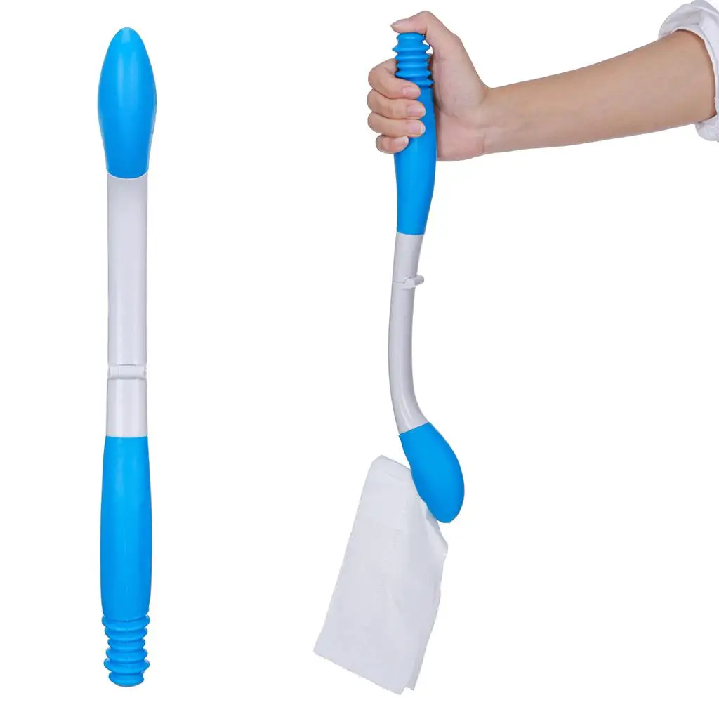 Toilet Aids for Wiping Bathroom Wipe Assistance Bottom Long Handle Reach Comfort Wiper Self Wipe Assist Holder Toilet Paper Grip toilet wiping aid
