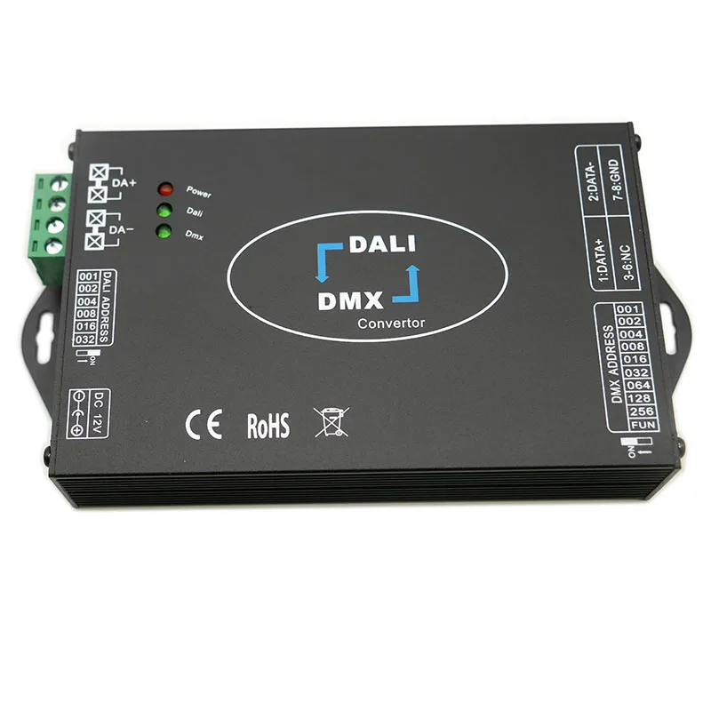 DALI DMX512 Signal converter DALI to DMX512/DMX to DALI signal Dimming