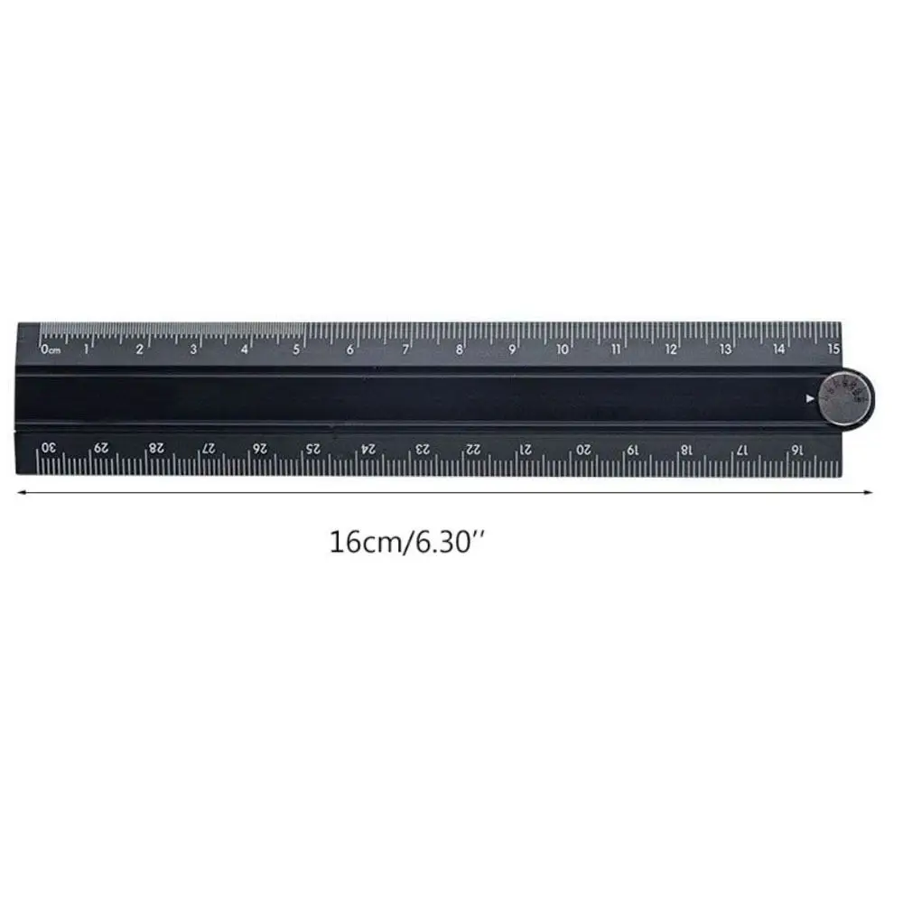 심플 스타일 접이식 자 15cm 30cm 창의적인 금속 문구용 자 접이식 알루미늄 합금 학생용 그림 측정 도구
