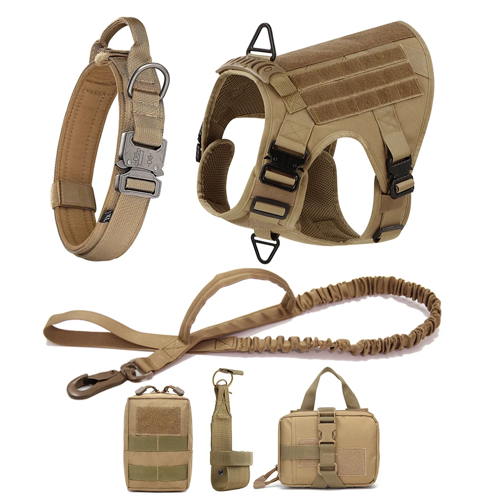 Tactical Dog Harness With Metal Buckles & DRING DogFather
