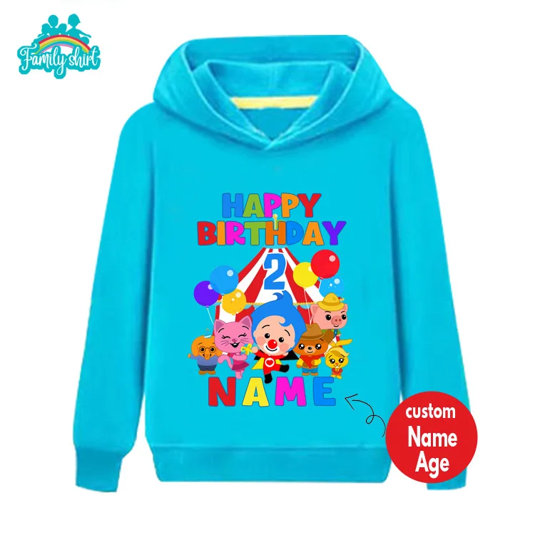 Family Matching Sets Sweatshirt Hoodies Mommy Daddy Family Hoodies Brother Sister Birthday Party Custom Name Clothing 6