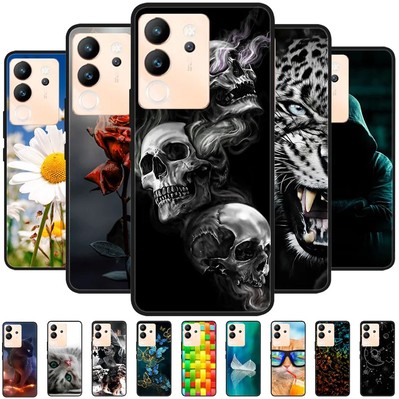 Sleek Black Soft Silicone TPU Protective Phone Case