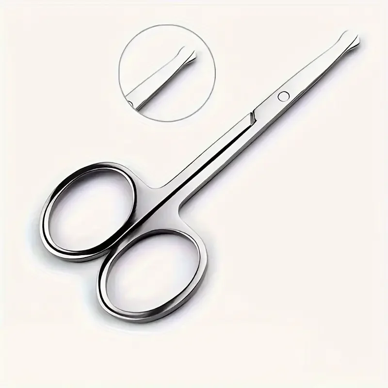 Eyebrow Scissors Beauty Scissors Eyelashes Hair Trimmer Beard Eyebrows Eyelashes Makeup Tools 1 PCS