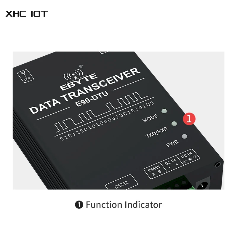 무선 로라 모뎀, 로라 400Mhz, 30dBm, 10km 장거리, 0.3k 62.5kbps, XHCIOT E90-DTU(400SL30P), SX1268 RS232 RS485