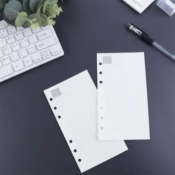 Raccoglitore a spirale settimanale Dot A5 A6 A7 Agenda giornaliera 45 fogli Ricarica per notebook Raccoglitore per pagina interna a fogli mobili Pagina interna Ricarica di carta