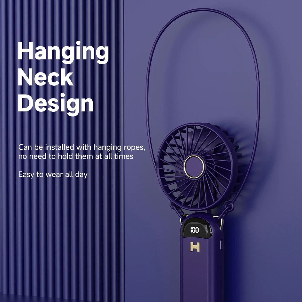 Mini Handheld Small Fan Portable Silent Office Desk Student On Dormitory Charging Outdoor Hand Holding Fan