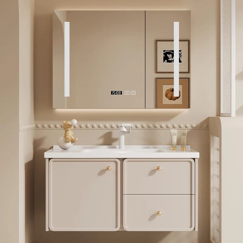 French Washbasin Bathroom Vanities Modern Vintage Vanity Light Bathroom Vanities Mirror Storage Mobiletto Bagno Home Furniture