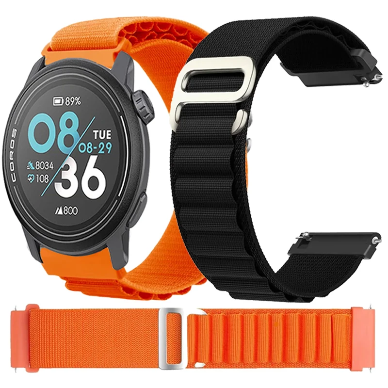 Nylon Loop Strap, Soft Sports Band Bracelet, 20mm/22mm Watchband Accessory