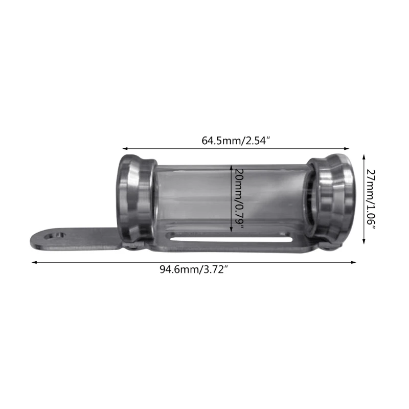 Motorcycles Metal Tax Disc Tube Holder Registration Label Stand Scooter Cylinder Paper Placing Tube Waterproof Universal motorcycle tax disc holder