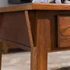 10055-RS Mission Coffee Table for Living Room, Two Drawers and Shelf, Made with Solid Wood, Russet Finish 6