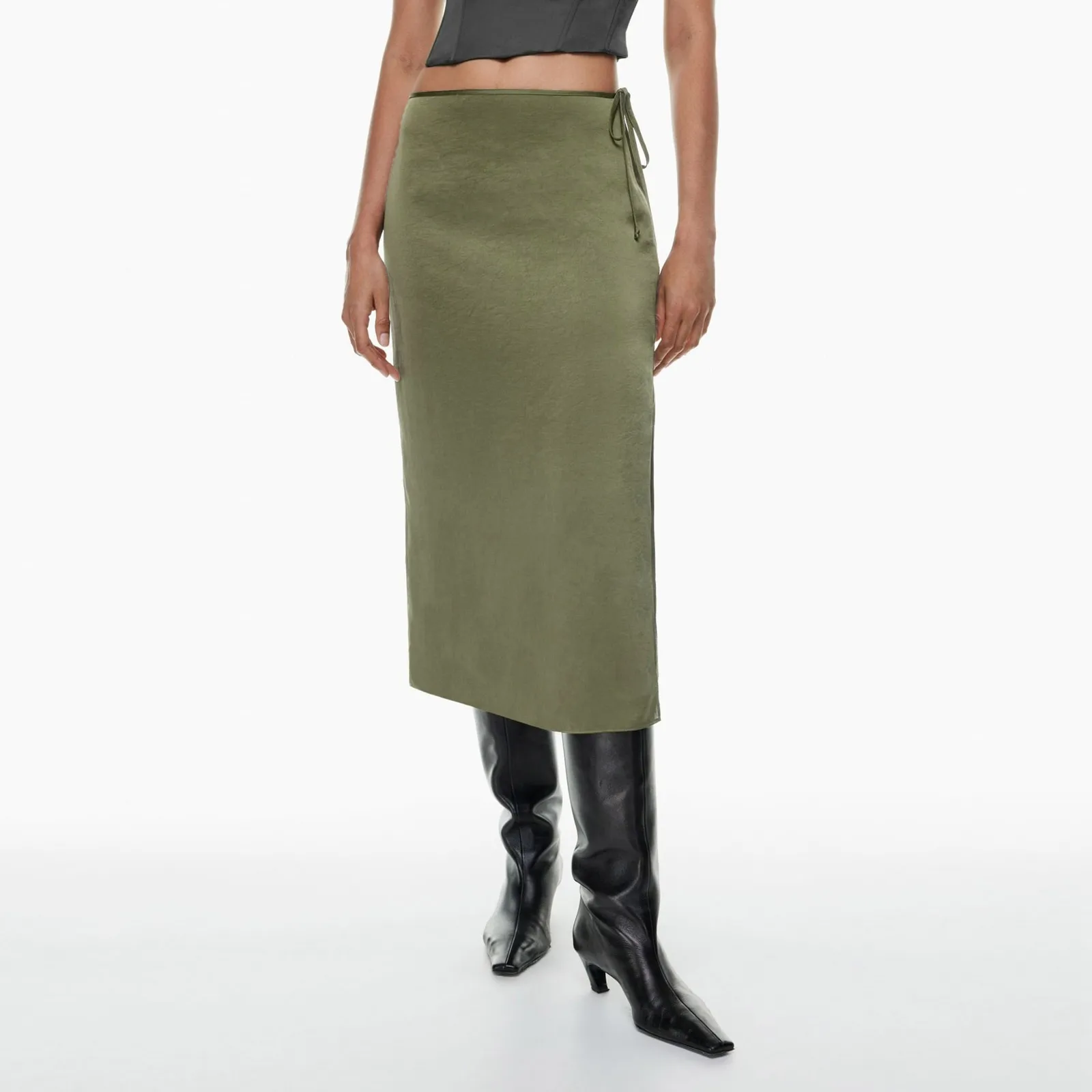 

Black Sexy Simple Casual All-Match Hot Street Outing Cool Mature Vitality Personality Trend Basic Women'S Skirt