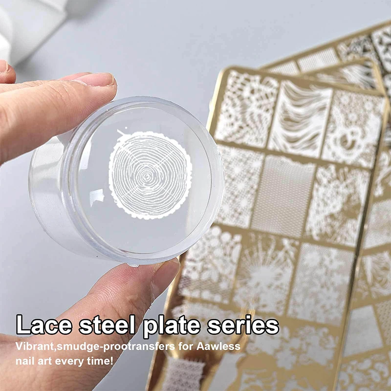 12x6cm 골든 직사각형 네일 스탬핑 플레이트, 리본, 나비, 꽃, 고양이 디자인 네일 아트 템플릿, DIY 네일 데코 스텐실