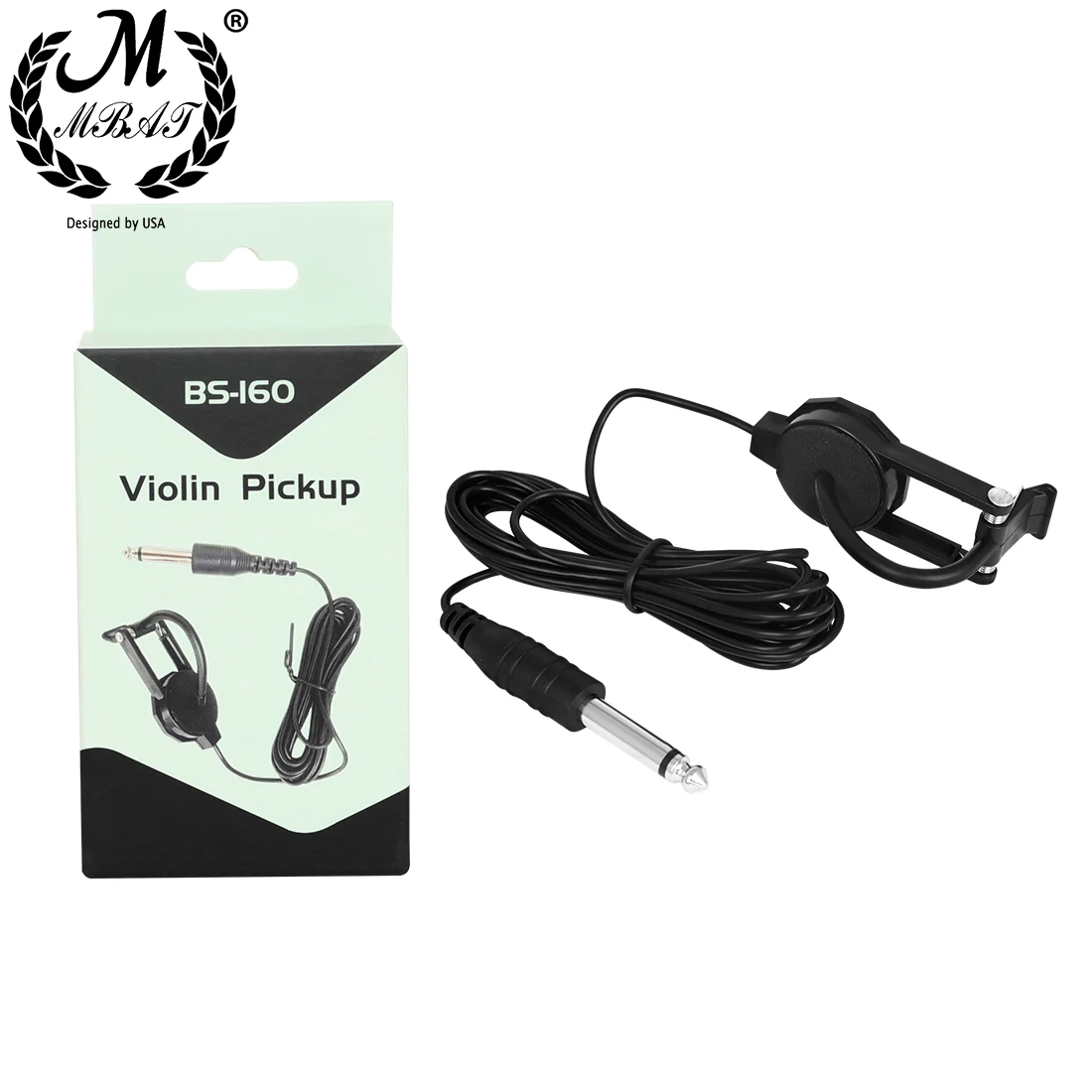 M MBAT Violin Pickup Professional Portable Violin Accessories No Punching Required Acoustic Violin Sound Hole ABS Pickup Parts