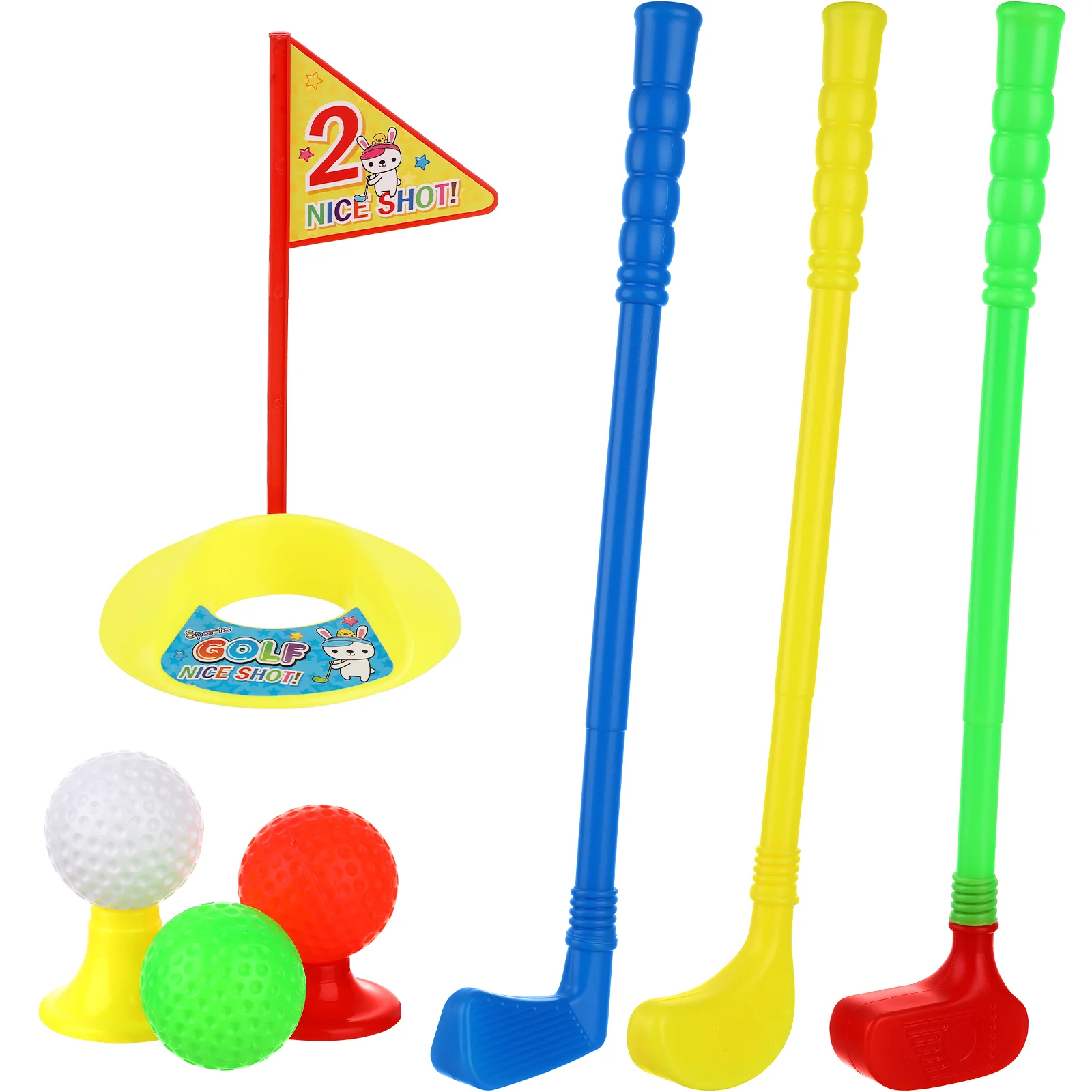 Palline Da Golf Mini Set Bambini Indoor Toddler Suits Toy Rods Clubs Baby Plastic Playes