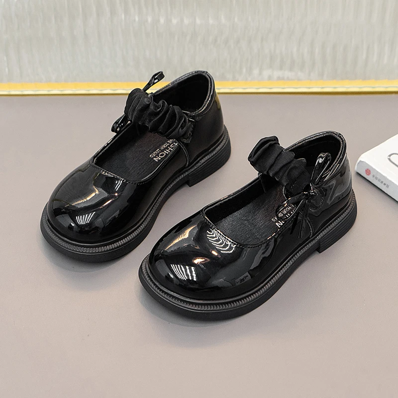 Leather Girls Princess Shoes Summer Non Slip Sole