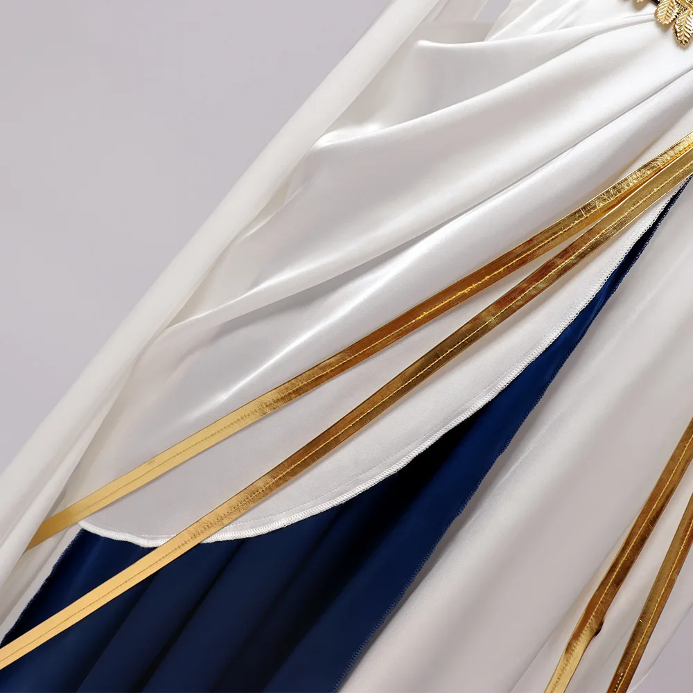 Futuristic Feather-Embellished Cosplay Costume for Events