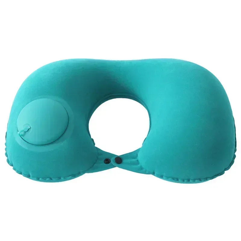 1pc Travel Pillows Airplanes Inflatable Super Light Portable Neck Pillow U-Shape Automatic Inflatable Cervical Vertebr Pillow 4