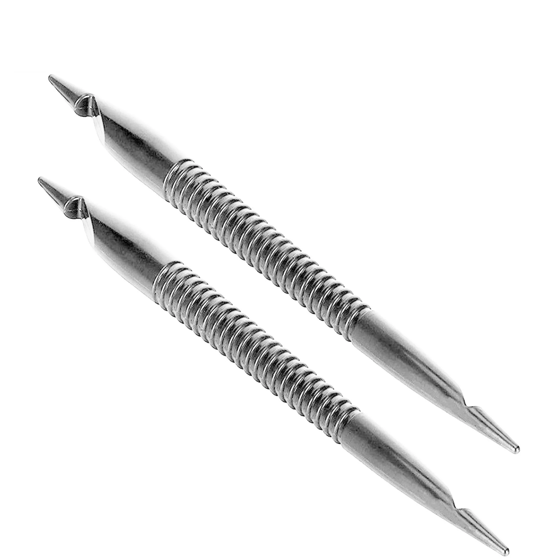 Crochet Hook Needles Set Double-end Metal Handle Sizes 11mm DIY Lace Crochet Needles for Hair Braiding Tools